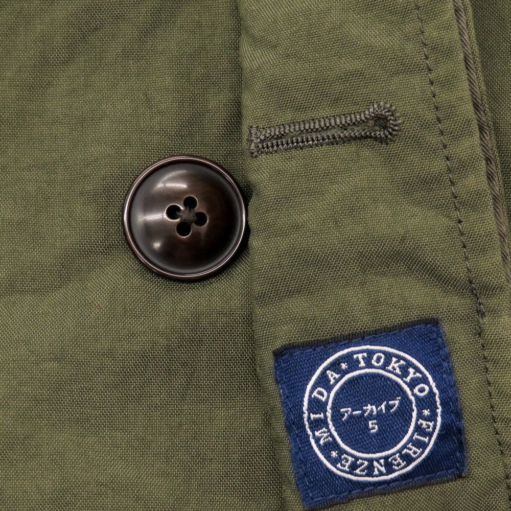 【中古】ミダ M.I.D.A. ナイロン ダウンジャケット オリーブ【 46 】【 状態ランクB 】【 メンズ 】