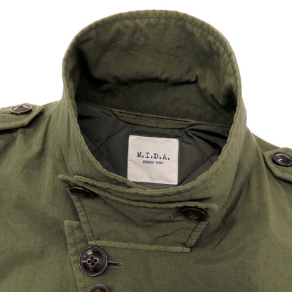 【中古】ミダ M.I.D.A. ナイロン ダウンジャケット オリーブ【 46 】【 状態ランクB 】【 メンズ 】