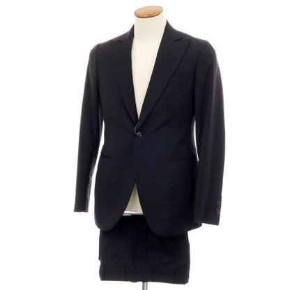 【中古】ボリオリ BOGLIOLI ウール 1つボタンスーツ ダークネイビー【サイズ46】【 状態ランクC 】【 メンズ 】