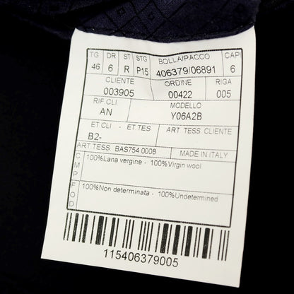 【中古】ボリオリ BOGLIOLI ウール 1つボタンスーツ ダークネイビー【サイズ46】【 状態ランクC 】【 メンズ 】