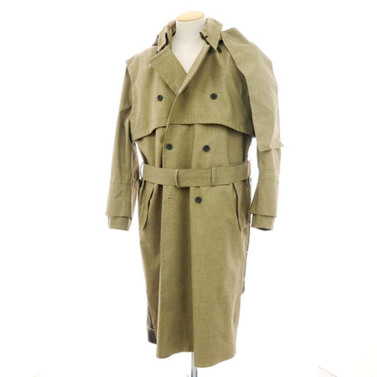 【中古】ノルウェージャンレイン Norwegian Rain MAYFAIR ポリエステル トレンチコート カーキxブラウン【 XS 】【 状態ランクB 】【 メンズ 】