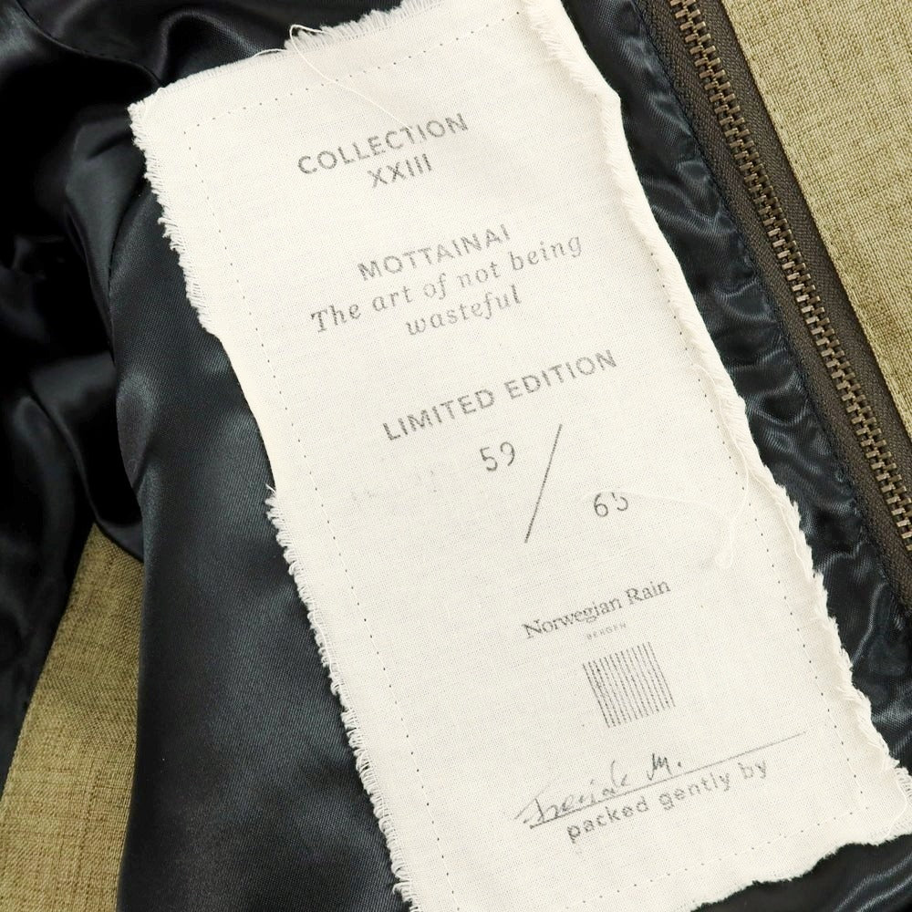 【中古】ノルウェージャンレイン Norwegian Rain MAYFAIR ポリエステル トレンチコート カーキxブラウン【 XS 】【 状態ランクB 】【 メンズ 】