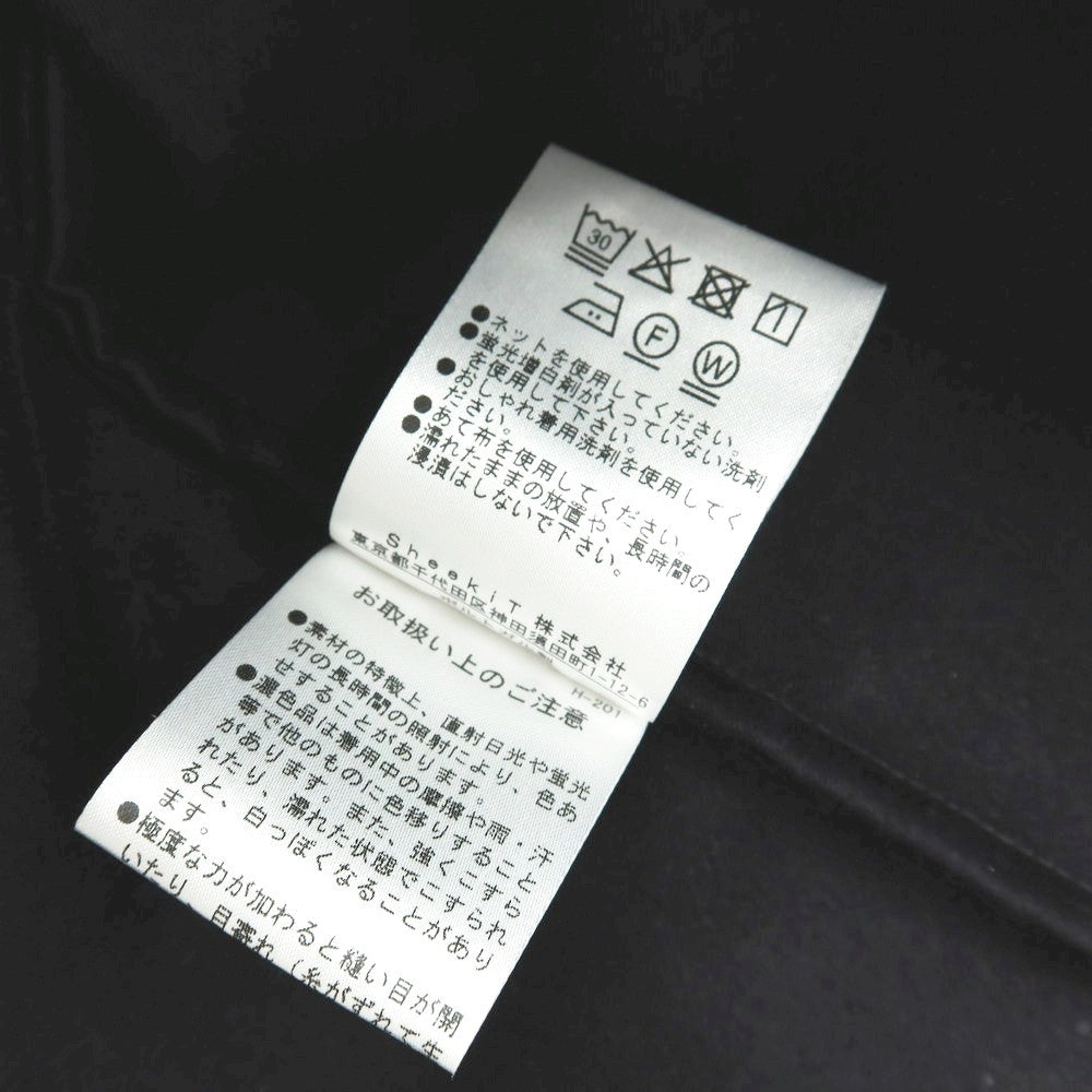 【中古】ティーマイケル T-MICHAEL コットン ラウンドカラー ロングシャツ ブラック【 M 】【 状態ランクB 】【 メンズ 】