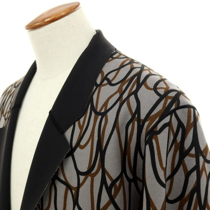 【中古】ノブナガ パリ NOBNAGA Paris リバーシブル コットン×ポリエステル ジャージー 1B カジュアルジャケット グレーxブラック【サイズM】【 状態ランクB 】【 メンズ 】