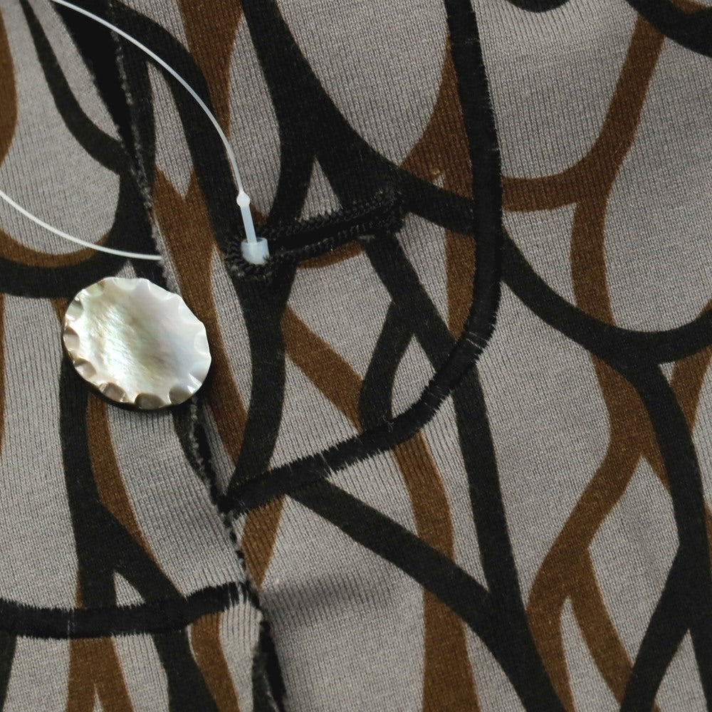 【中古】ノブナガ パリ NOBNAGA Paris リバーシブル コットン×ポリエステル ジャージー 1B カジュアルジャケット グレーxブラック【サイズM】【 状態ランクB 】【 メンズ 】