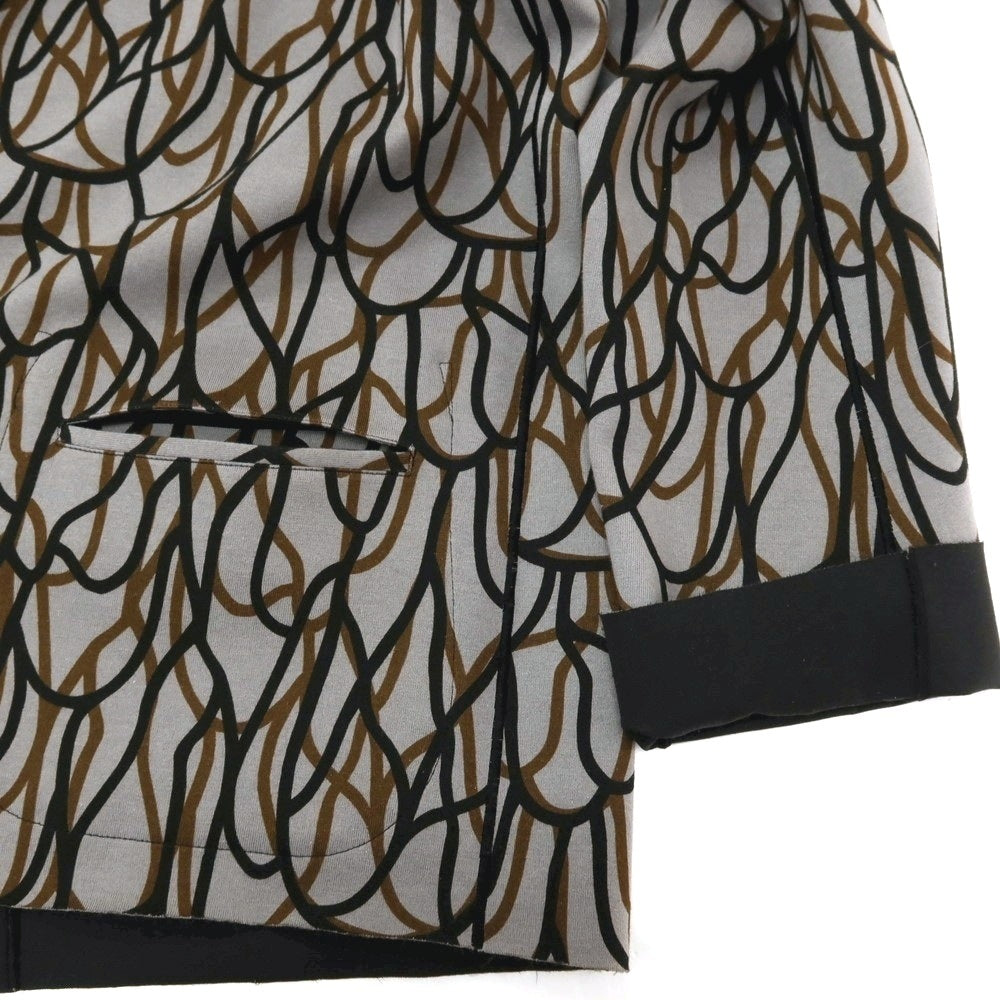 【中古】ノブナガ パリ NOBNAGA Paris リバーシブル コットン×ポリエステル ジャージー 1B カジュアルジャケット グレーxブラック【サイズM】【 状態ランクB 】【 メンズ 】