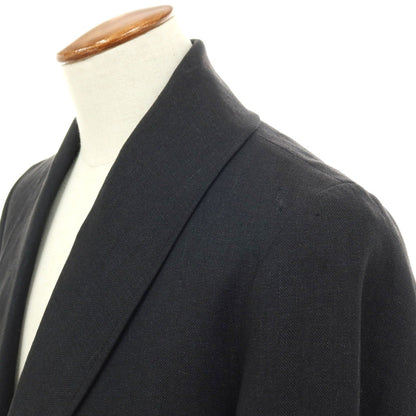 【中古】ティーマイケル T-MICHAEL LEON SHAWL リネン ヘリンボーン織り ショールカラー 1B カジュアルジャケット ブラック【サイズ48】【 状態ランクB 】【 メンズ 】