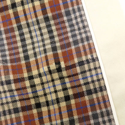 【中古】アルワリア AHLUWALIA ストレッチ コットンウール チェック イージーパンツ ベージュxブラウン【 M 】【 状態ランクB 】【 メンズ 】