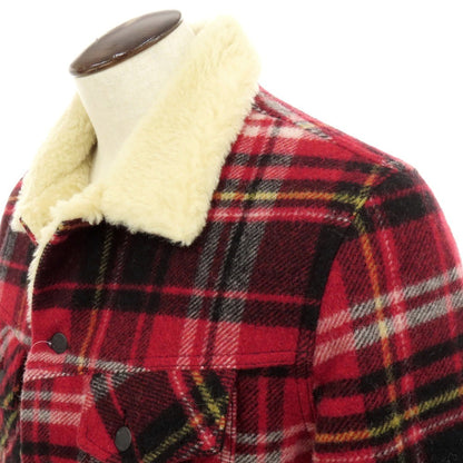 【中古】ヌーディージーンズ Nudie Jeans ウールナイロン チェック ランバージャケット レッドxブラック【 L 】【 状態ランクB 】【 メンズ 】