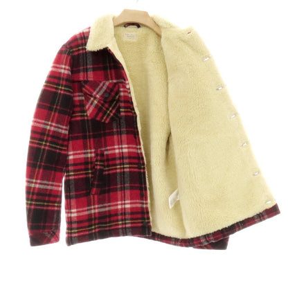 【中古】ヌーディージーンズ Nudie Jeans ウールナイロン チェック ランバージャケット レッドxブラック【 L 】【 状態ランクB 】【 メンズ 】