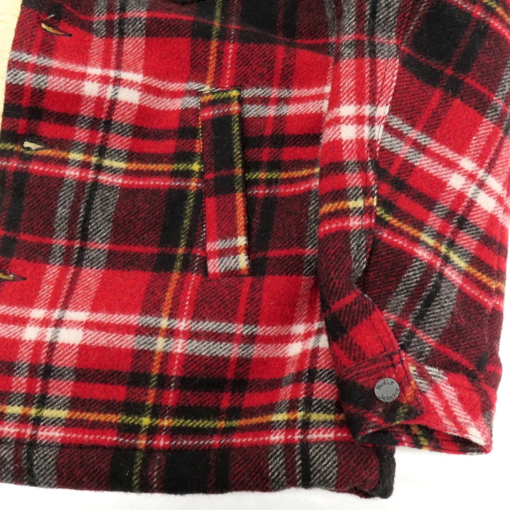 【中古】ヌーディージーンズ Nudie Jeans ウールナイロン チェック ランバージャケット レッドxブラック【 L 】【 状態ランクB 】【 メンズ 】