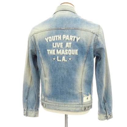 【中古】ピーティートリノ PT TORINO ダメージ加工 コットン デニムジャケット ライトブルー【 48 】【 状態ランクB 】【 メンズ 】