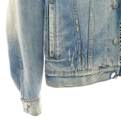 【中古】ピーティートリノ PT TORINO ダメージ加工 コットン デニムジャケット ライトブルー【 48 】【 状態ランクB 】【 メンズ 】