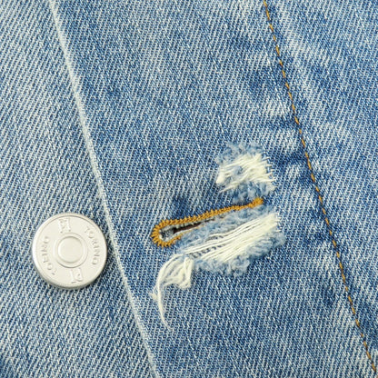 【中古】ピーティートリノ PT TORINO ダメージ加工 コットン デニムジャケット ライトブルー【 48 】【 状態ランクB 】【 メンズ 】