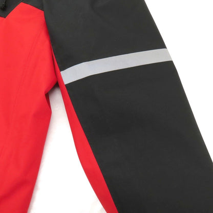 【中古】ポールアンドシャーク PAUL&amp;SHARK ポリエステル フーデッド シェルジャケット レッドxブラック【 M 】【 状態ランクB 】【 メンズ 】