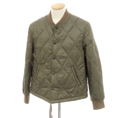 【中古】セーブカーキユナイテッド SAVE KHAKI UNITED ナイロン キルティング 中綿ブルゾン オリーブ【 S 】【 状態ランクC 】【 メンズ 】