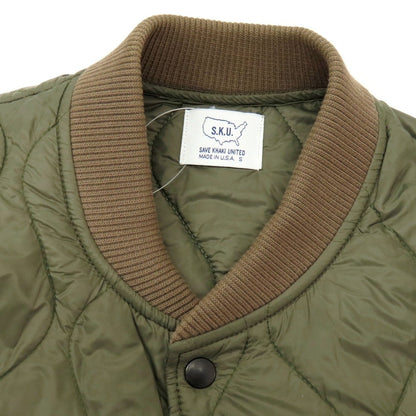 【中古】セーブカーキユナイテッド SAVE KHAKI UNITED ナイロン キルティング 中綿ブルゾン オリーブ【 S 】【 状態ランクC 】【 メンズ 】