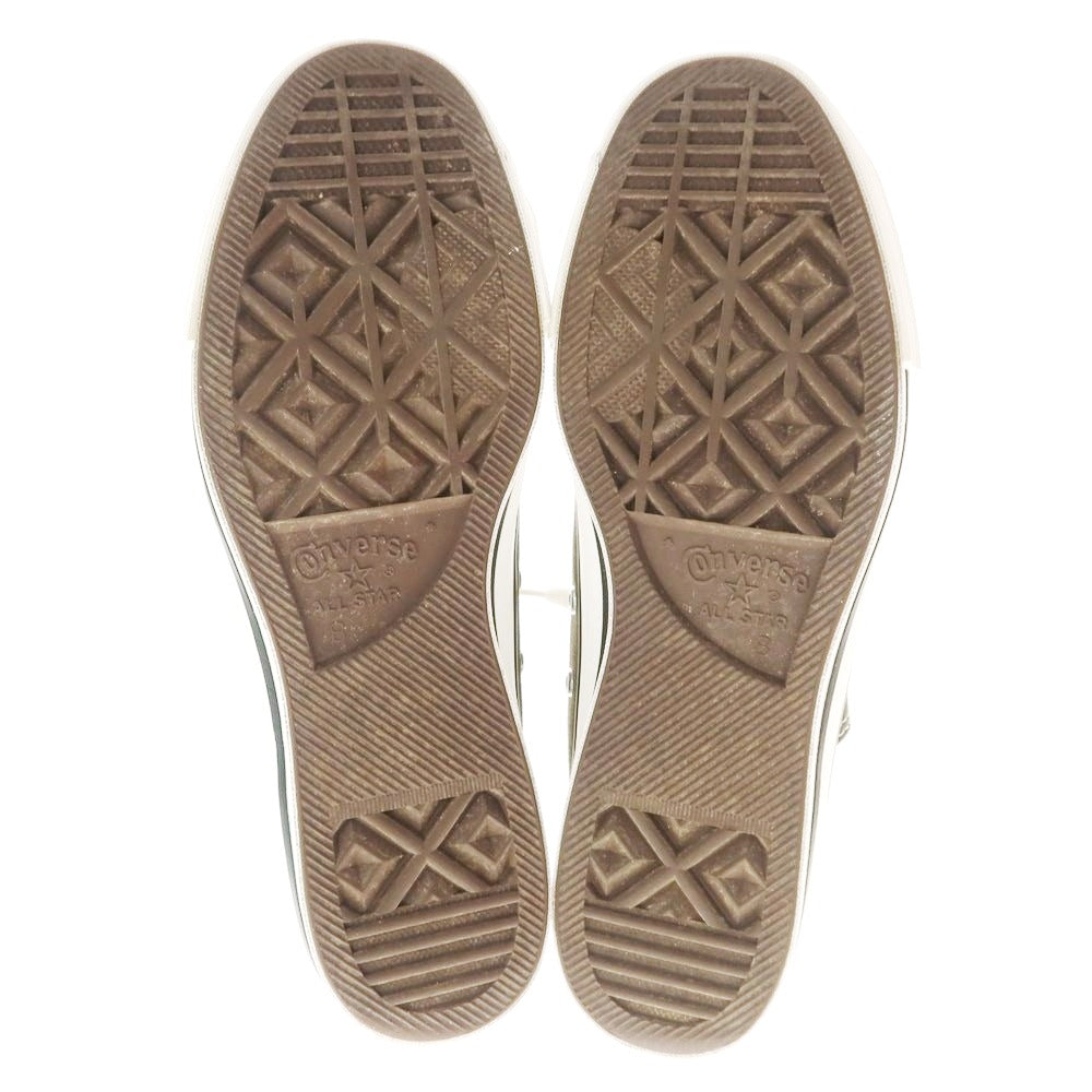 【中古】コンバース CONVERSE MADE IN JAPAN オールスターLow スニーカー カーキ【 26.5 】【 状態ランクB 】【 メンズ 】