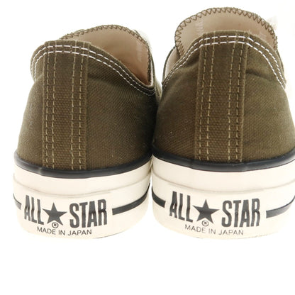【中古】コンバース CONVERSE MADE IN JAPAN オールスターLow スニーカー カーキ【 26.5 】【 状態ランクB 】【 メンズ 】