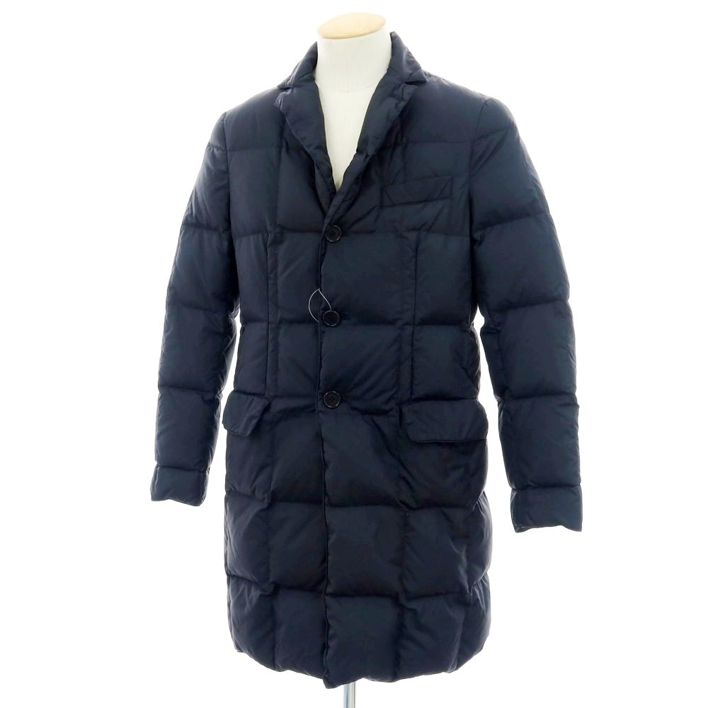 【中古】アスペジ ASPESI ナイロン ダウンコート ネイビー【 XS 】【 状態ランクC 】【 メンズ 】