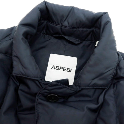 【中古】アスペジ ASPESI ナイロン ダウンコート ネイビー【 XS 】【 状態ランクC 】【 メンズ 】