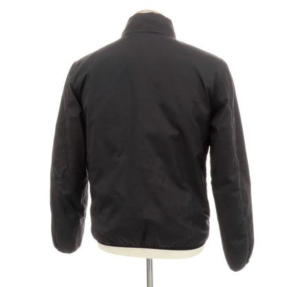 【中古】アスペジ ASPESI ナイロン スタンドカラー ダブルジップ 中綿ブルゾン ブラック【 XS 】【 状態ランクC 】【 メンズ 】