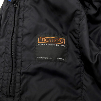 【中古】アスペジ ASPESI ナイロン スタンドカラー ダブルジップ 中綿ブルゾン ブラック【 XS 】【 状態ランクC 】【 メンズ 】