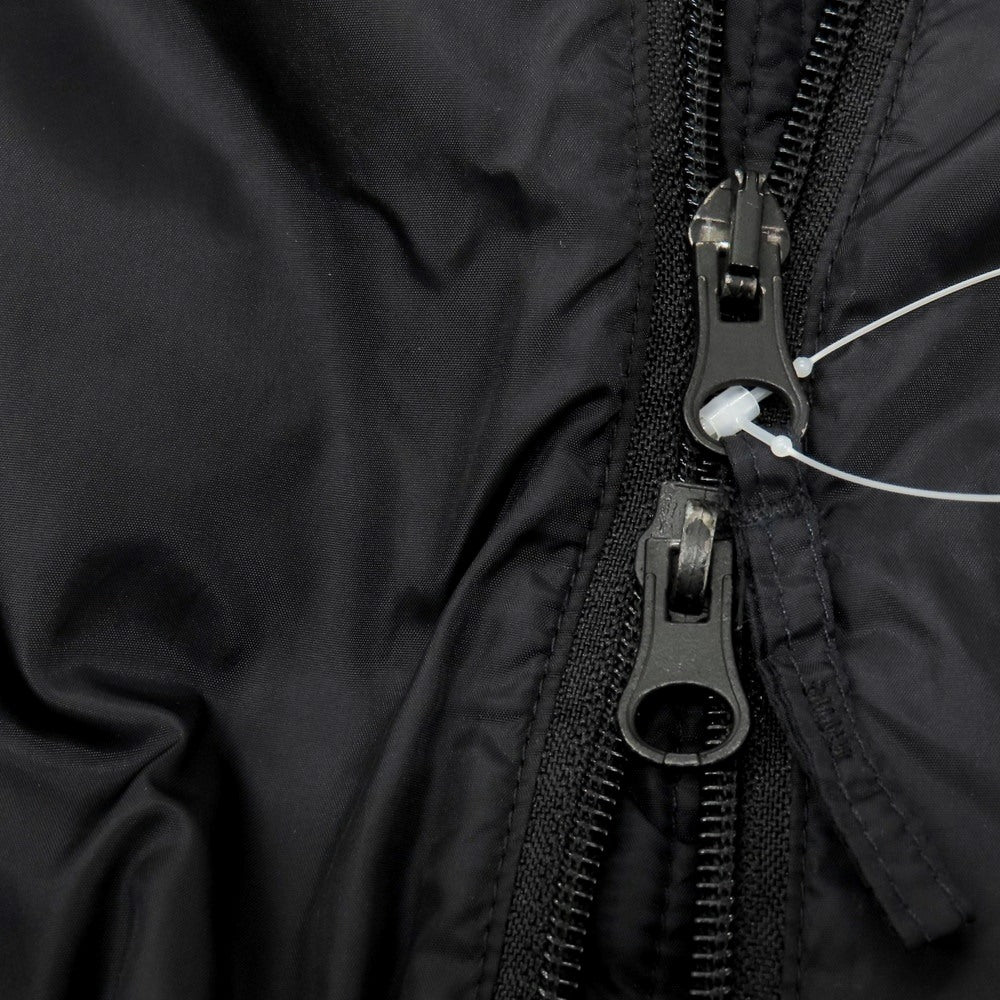 【中古】アスペジ ASPESI ナイロン スタンドカラー ダブルジップ 中綿ブルゾン ブラック【 XS 】【 状態ランクC 】【 メンズ 】