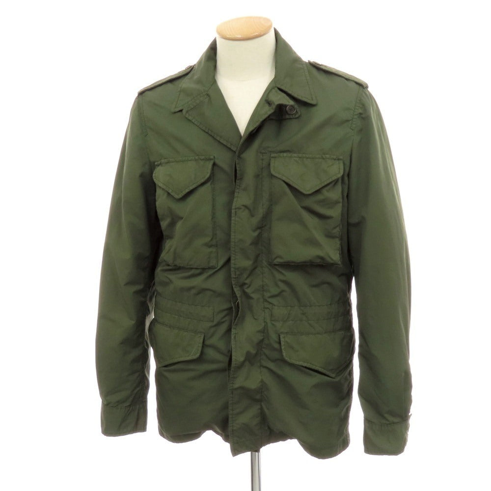 【中古】アスペジ ASPESI ポリエステルナイロン M-43型 中綿ライナー付き フィールドジャケット オリーブ【 XS 】【 状態ランクC 】【 メンズ 】