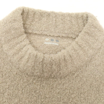 【中古】スリードッツ three dots ポリエステルウールナイロンアルパカ ブークレー モックネック プルオーバーニット ベージュ【 S位 】【 状態ランクC 】【 メンズ 】