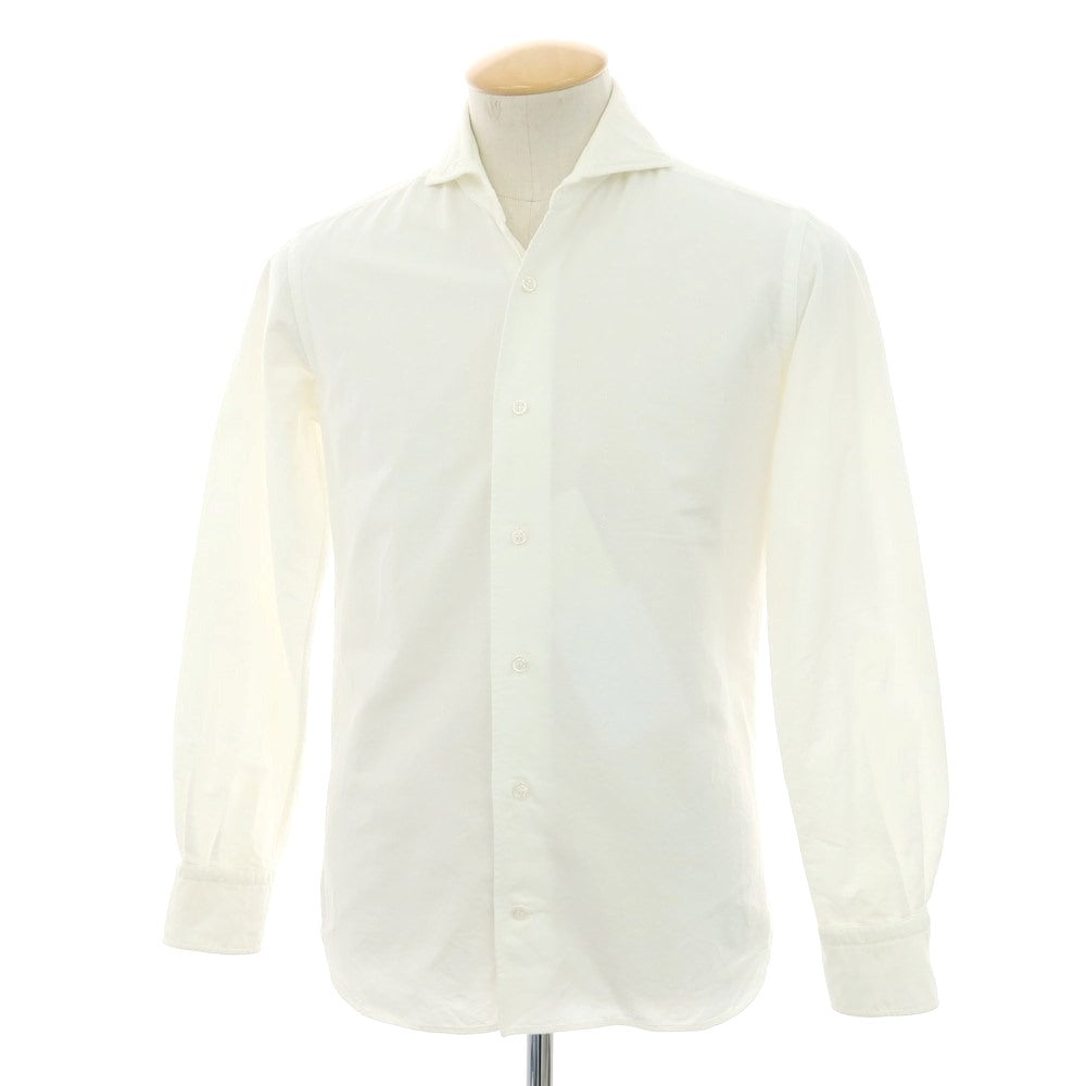 【中古】オリアン ORIAN コットン ホリゾンタルカラー カジュアルシャツ ホワイト【 37 】【 状態ランクC 】【 メンズ 】