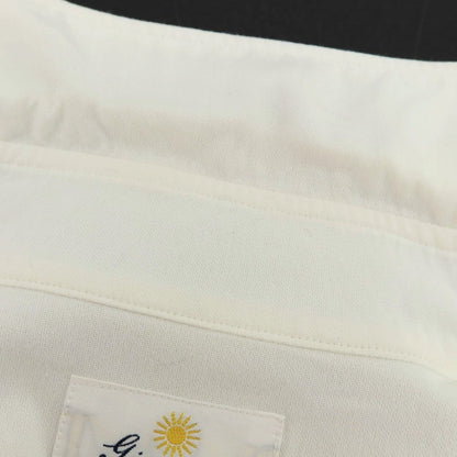 【中古】ジャンネット giannetto コットン ホリゾンタルカラー カジュアルシャツ ホワイト【 37 】【 状態ランクC 】【 メンズ 】