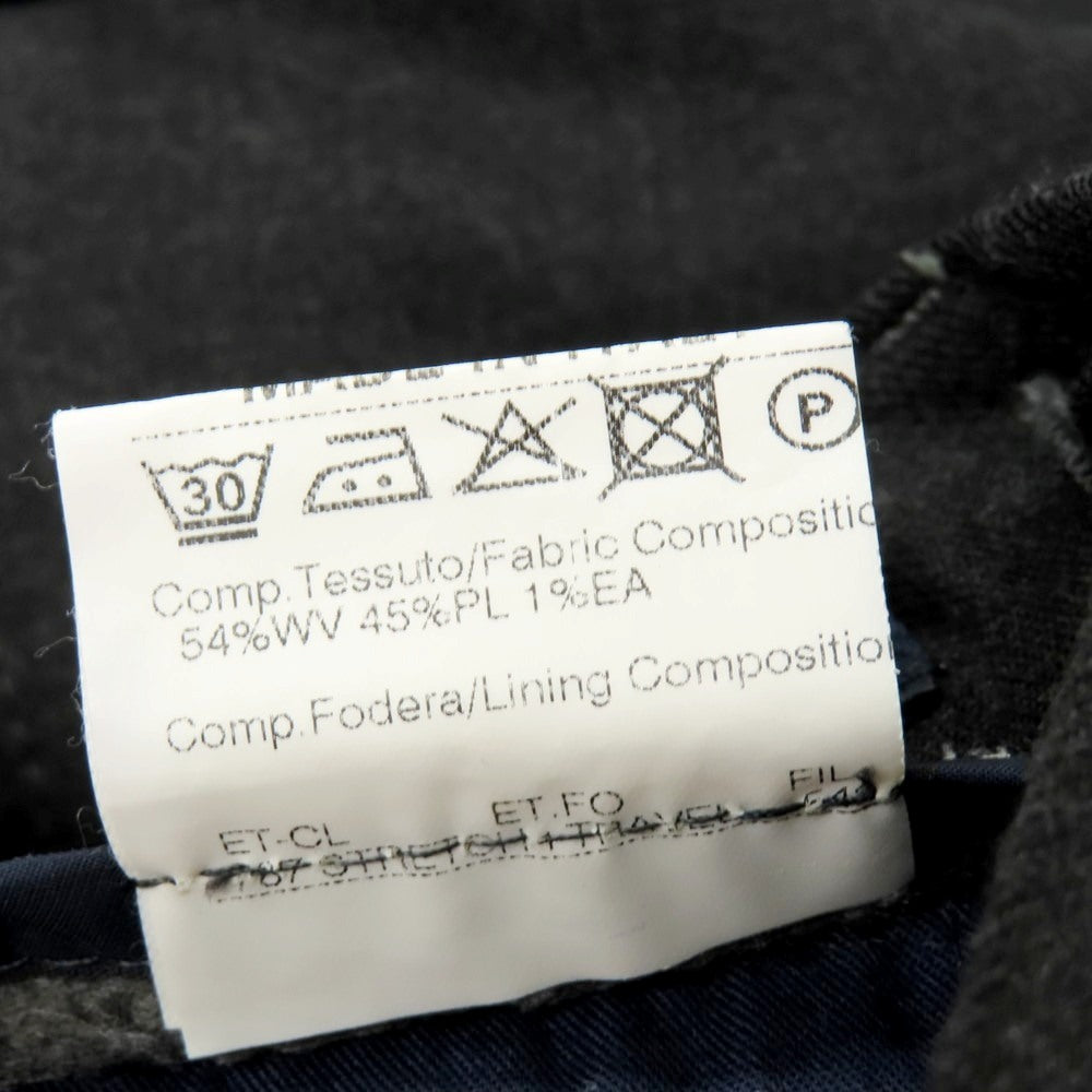 【中古】ジェルマーノ GERMANO TRAVEL ストレッチ ウールポリエステル イージースラックスパンツ チャコール【 44 】【 状態ランクC 】【 メンズ 】