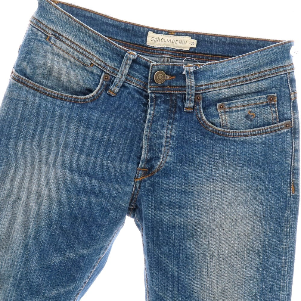 【中古】シビリア SIVIGLIA コットン系 デニムパンツ ジーンズ ブルー【 29 】【 状態ランクC 】【 メンズ 】