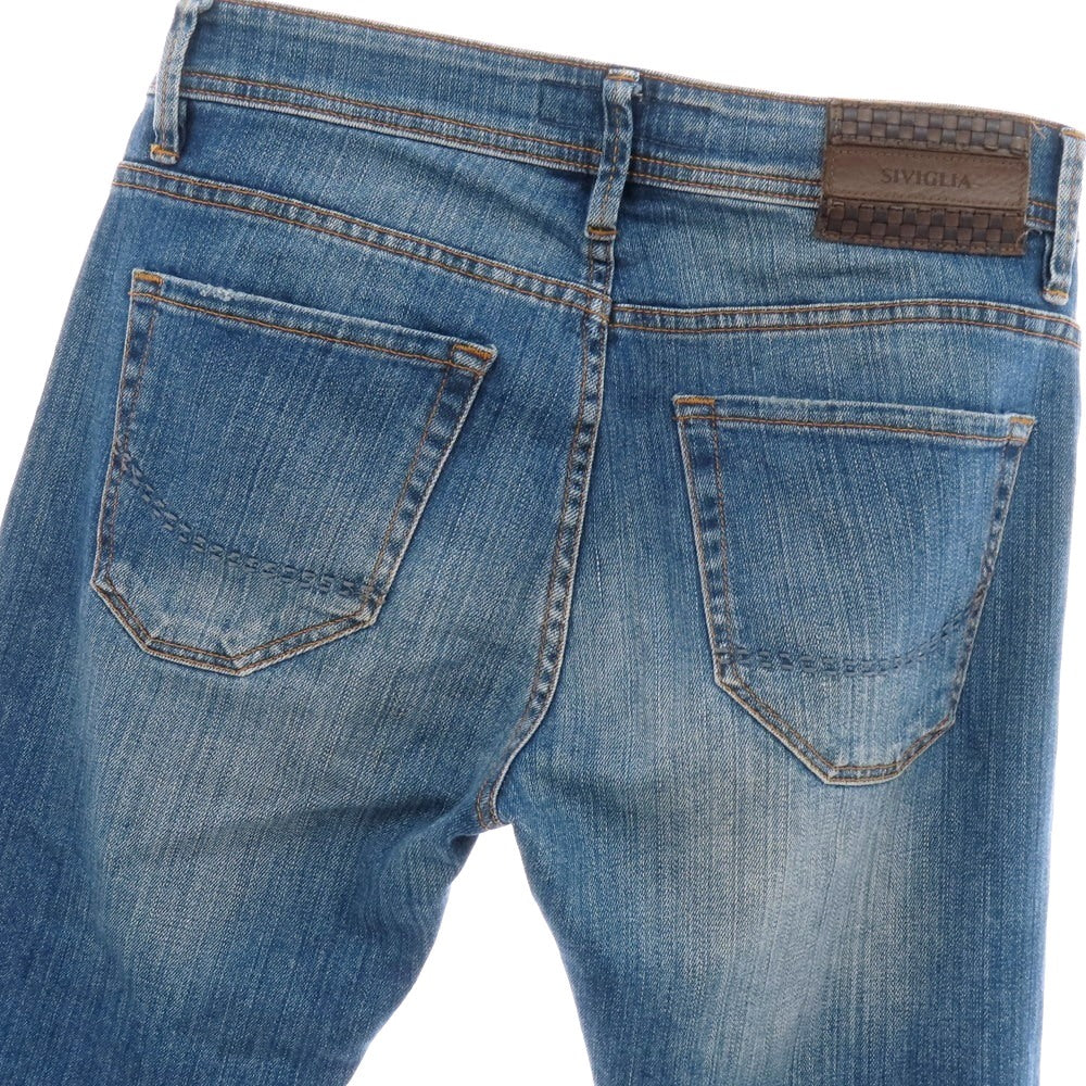 【中古】シビリア SIVIGLIA コットン系 デニムパンツ ジーンズ ブルー【 29 】【 状態ランクC 】【 メンズ 】