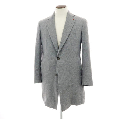 【中古】フガート FUGATO SHIPS別注 ウールナイロン チェスターフィールドコート グレー【 表記なし（XL位） 】【 状態ランクD 】【 メンズ 】