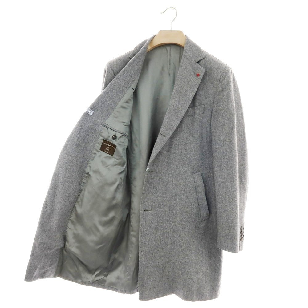 【中古】フガート FUGATO SHIPS別注 ウールナイロン チェスターフィールドコート グレー【サイズ表記なし（XL位）】【 状態ランクD 】【 メンズ 】[BPD]