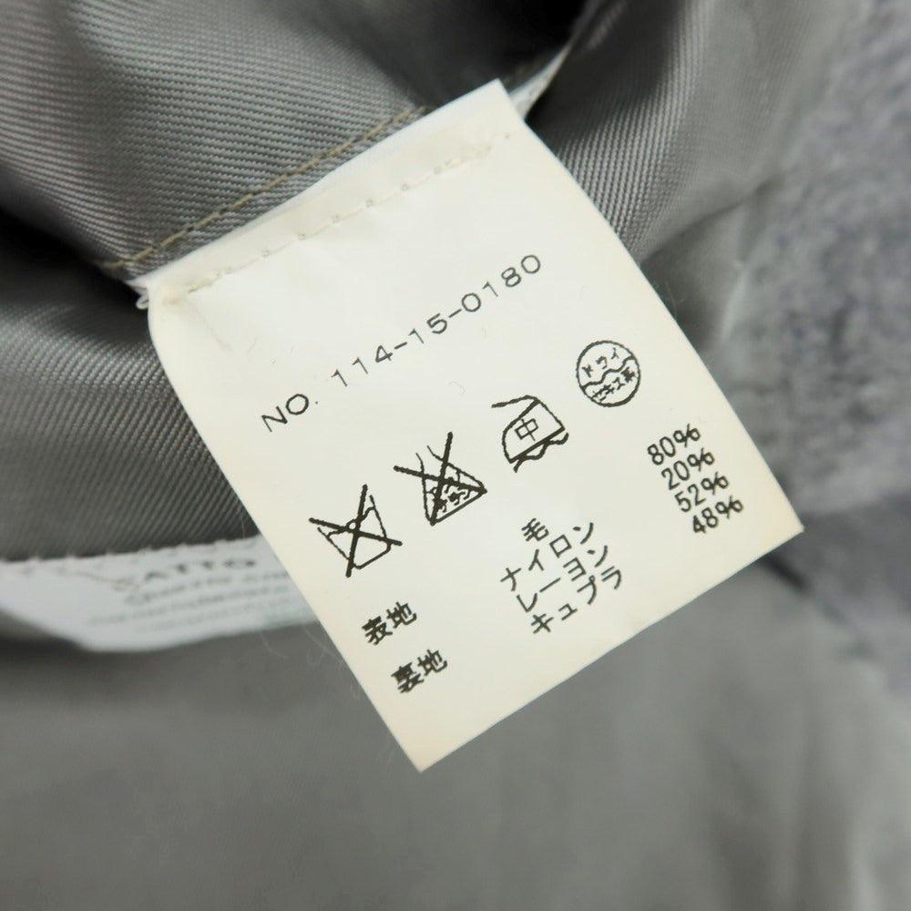 【中古】フガート FUGATO SHIPS別注 ウールナイロン チェスターフィールドコート グレー【サイズ表記なし（XL位）】【 状態ランクD 】【 メンズ 】[BPD]