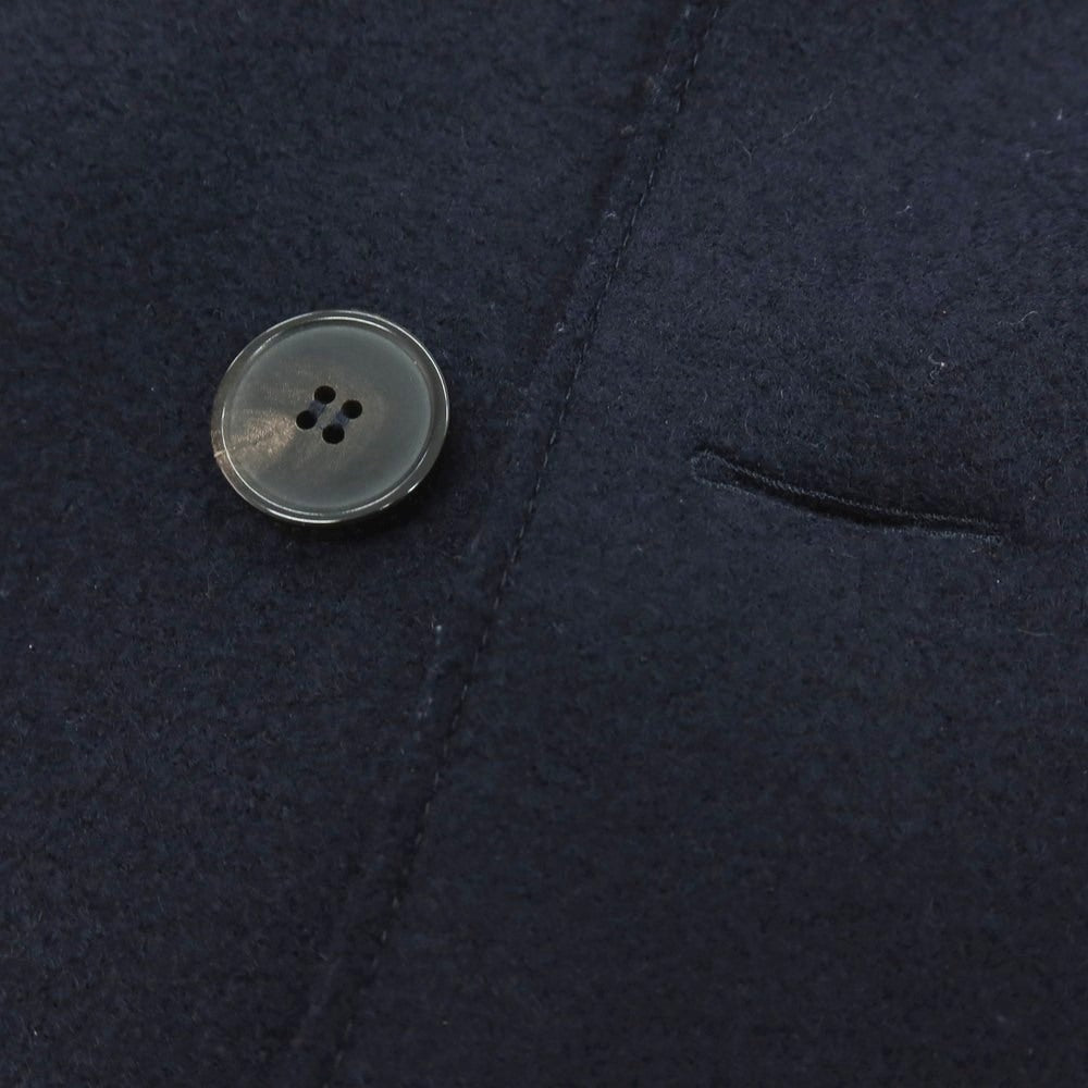 【中古】ハリスワーフロンドン HARRIS WHARF LONDON ウール チェスターフィールドコート ネイビー【 50 】【 状態ランクA 】【 メンズ 】