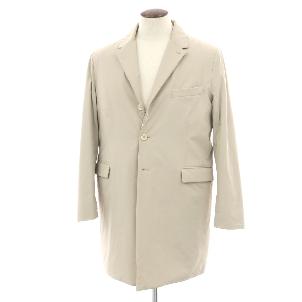 【中古】アスペジ ASPESI NUVOLA COMFORT ナイロンポリウレタン 中綿入り チェスターフィールドコート ベージュ【サイズL】【 状態ランクC 】【 メンズ 】[BPD]