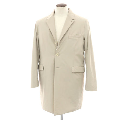 【中古】アスペジ ASPESI NUVOLA COMFORT ナイロンポリウレタン 中綿入り チェスターフィールドコート ベージュ【 L 】【 状態ランクC 】【 メンズ 】