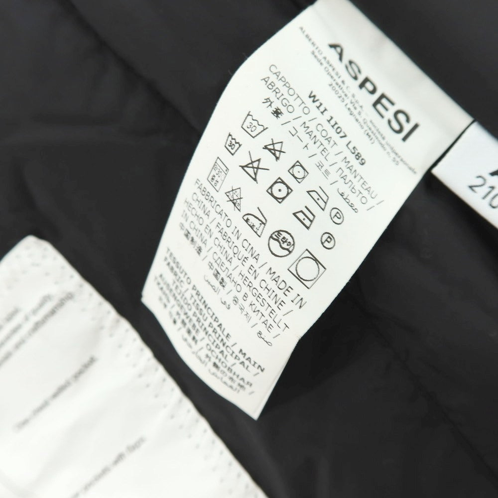 【中古】アスペジ ASPESI NUVOLA COMFORT ナイロンポリウレタン 中綿入り チェスターフィールドコート ベージュ【サイズL】【 状態ランクC 】【 メンズ 】[BPD]