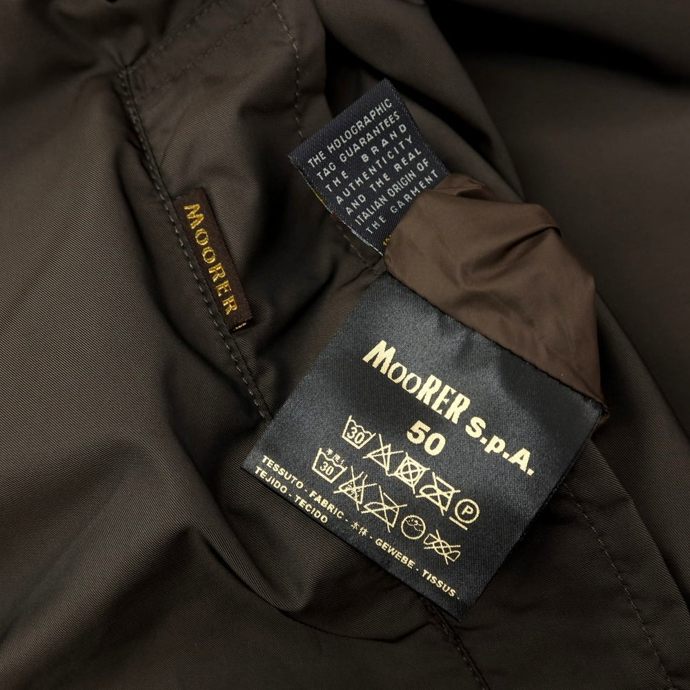 【中古】ムーレー MOORER リバーシブル ポリエステル×ナイロン ステンカラーコート ベージュ【サイズ50】【 状態ランクC 】【 メンズ 】