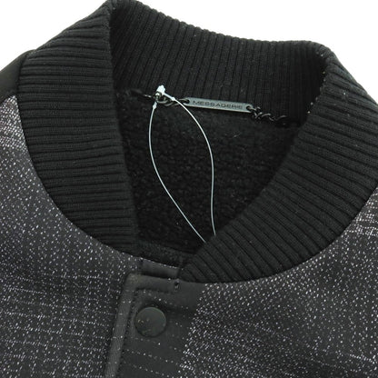 【中古】メッサジェリエ MESSAGERIE ストレッチ ポリエステル チェック スタジャン ブラック【 48 】【 状態ランクC 】【 メンズ 】