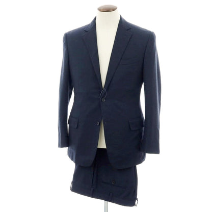 【中古】バーニーズニューヨーク BARNEYS NEWYORK ウール 2つボタンスーツ ネイビー【 50 】【 状態ランクB 】【 メンズ 】