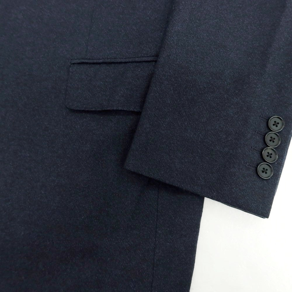 【中古】バーニーズニューヨーク BARNEYS NEWYORK ウール 2つボタンスーツ ネイビー【 50 】【 状態ランクB 】【 メンズ 】