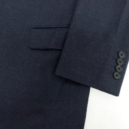 【中古】バーニーズニューヨーク BARNEYS NEWYORK ウール 2つボタンスーツ ネイビー【 50 】【 状態ランクB 】【 メンズ 】