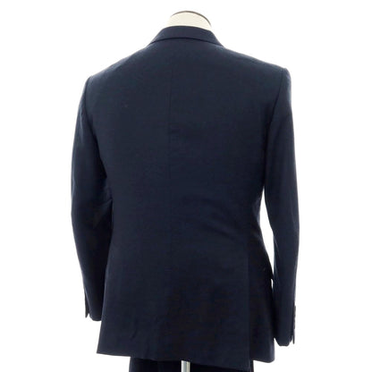 【中古】バーニーズニューヨーク BARNEYS NEWYORK ウール 2つボタンスーツ ネイビー【 50 】【 状態ランクB 】【 メンズ 】