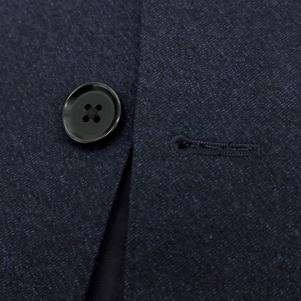 【中古】バーニーズニューヨーク BARNEYS NEWYORK ウール 2つボタンスーツ ネイビー【 50 】【 状態ランクB 】【 メンズ 】