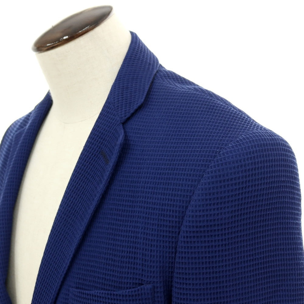 【中古】トネッロ TONELLO ウール ワッフル 2B カジュアルジャケット ネイビー【サイズ50】【 状態ランクD 】【 メンズ 】